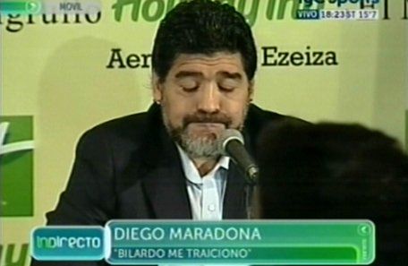 Maradona, ya afuera de la Selección: “Grondona me mintió y Bilardo me traicionó”