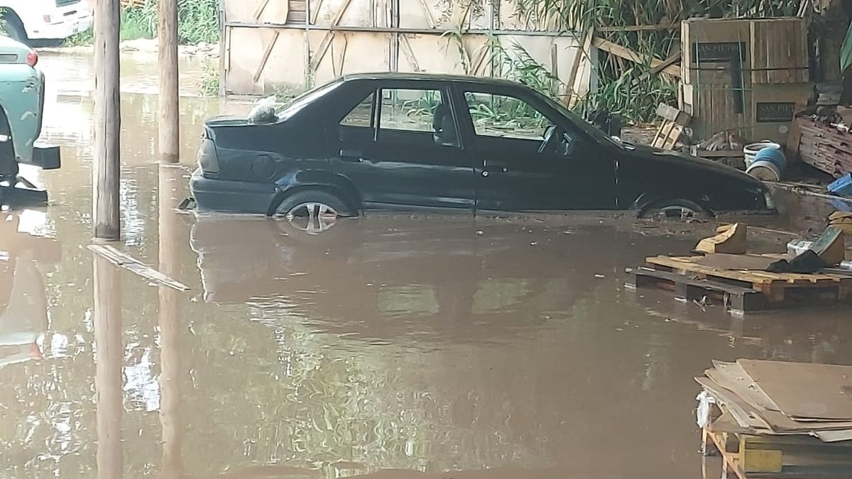 Muchas viviendas quedaron anegadas por la tormenta.