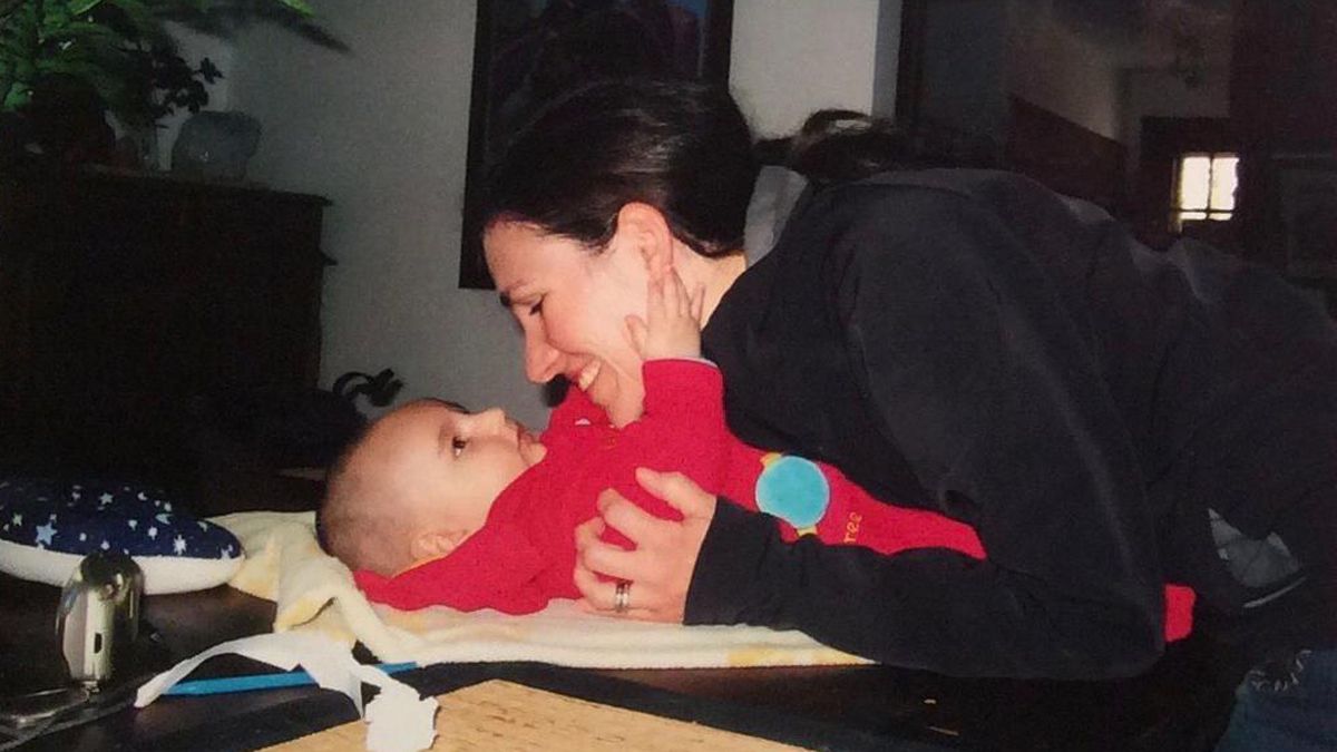 Bárbara junto a su hijo Francisco.
