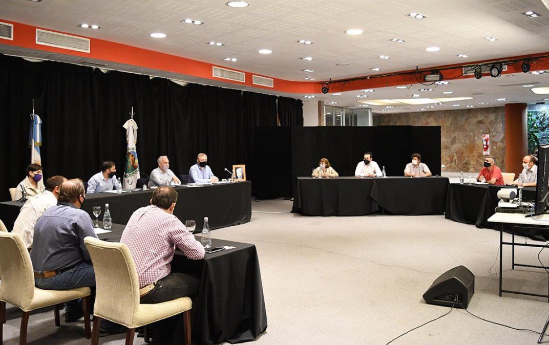 Productores en San Luis. Hubo algunos acuerdos en la reunión.