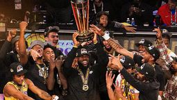 Los Lakers celebraron en Las Vegas