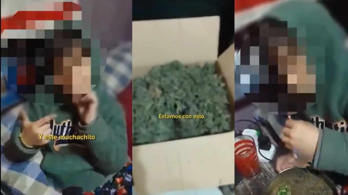 El narcotraficante fue detneido tras filmar a su hijo fumando marihuana.