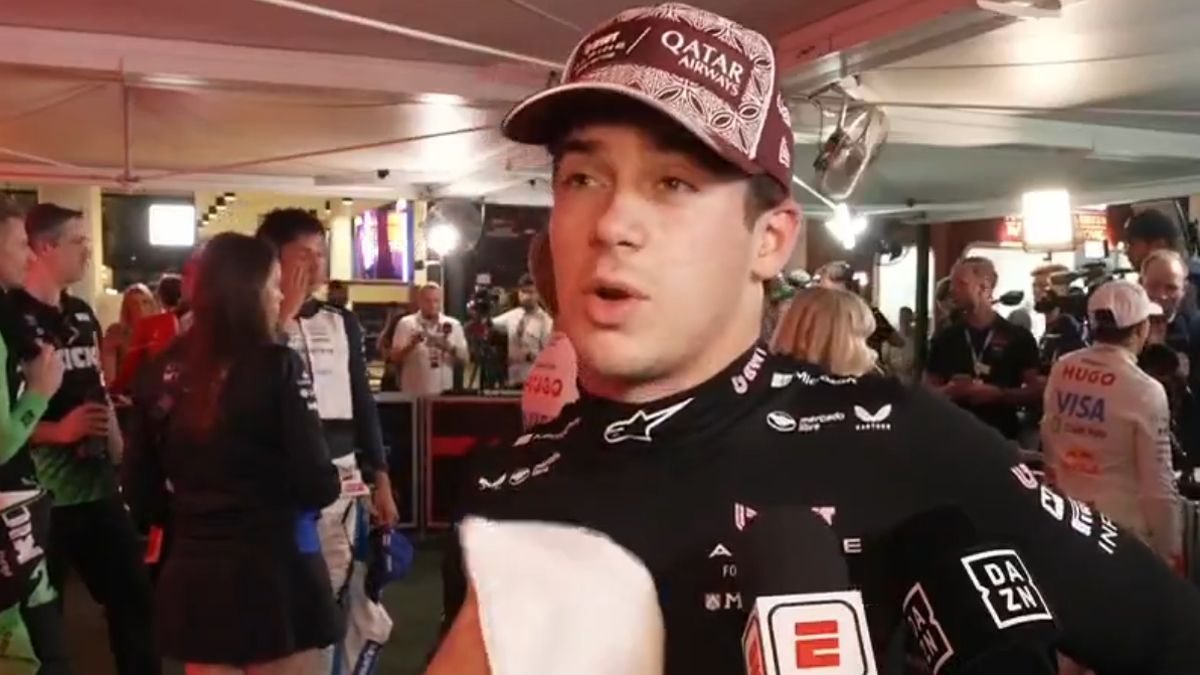 Franco Colapinto no ocultó su decepción y enojo luego de la carrera sprint del Gran Premio de Qatar