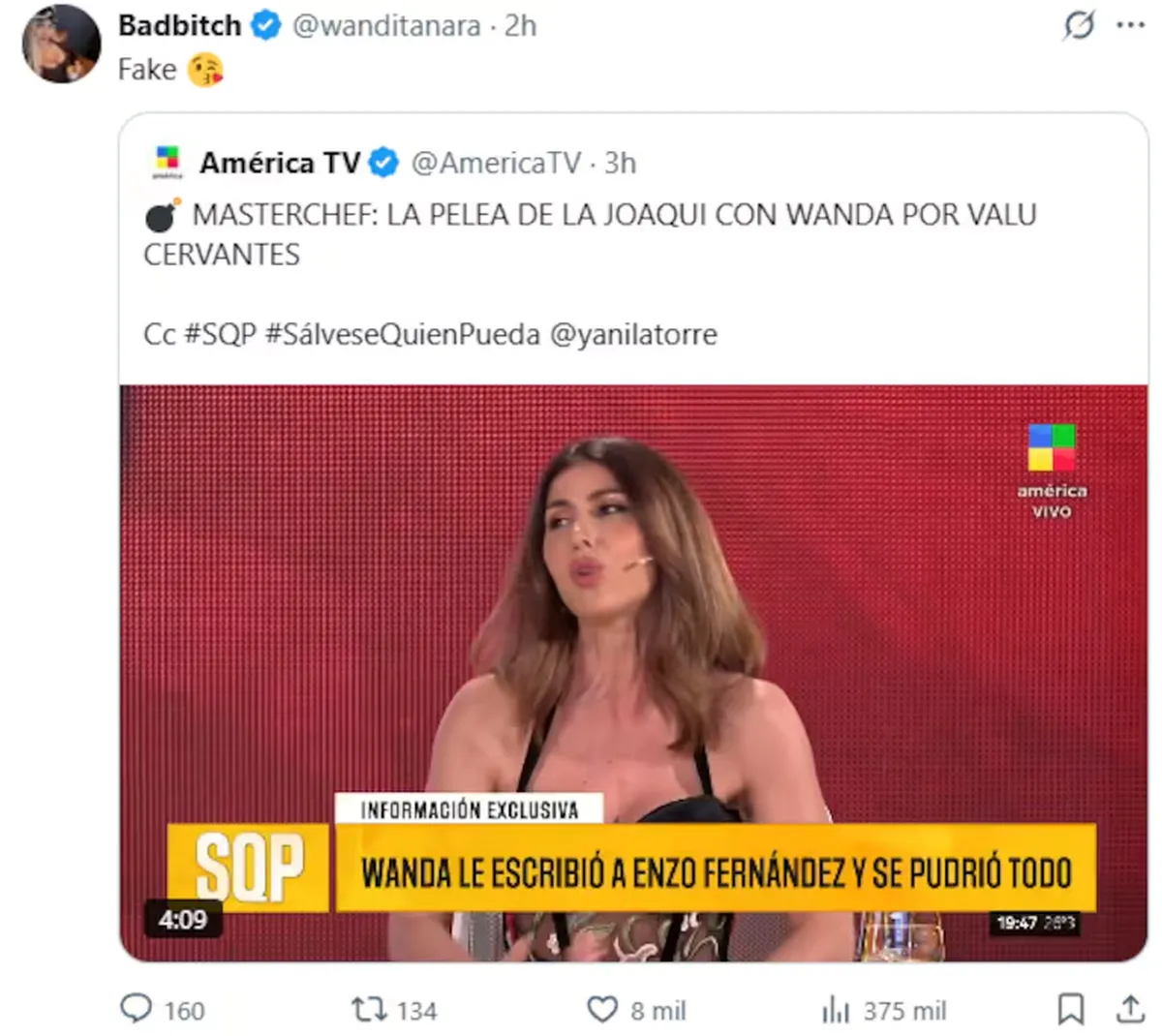Wanda Nara habló de los rumores sobre la Joaqui. Wanda Nara habló de los rumores sobre la Joaqui.