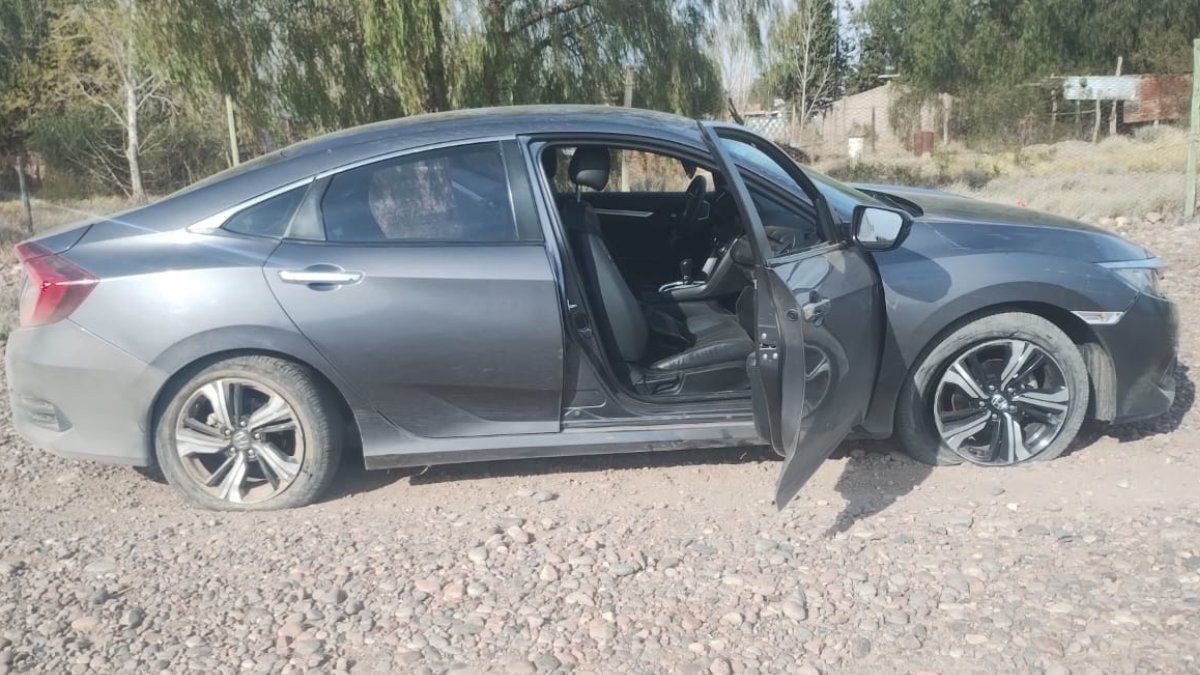 El auto que protagonizó la persecución.