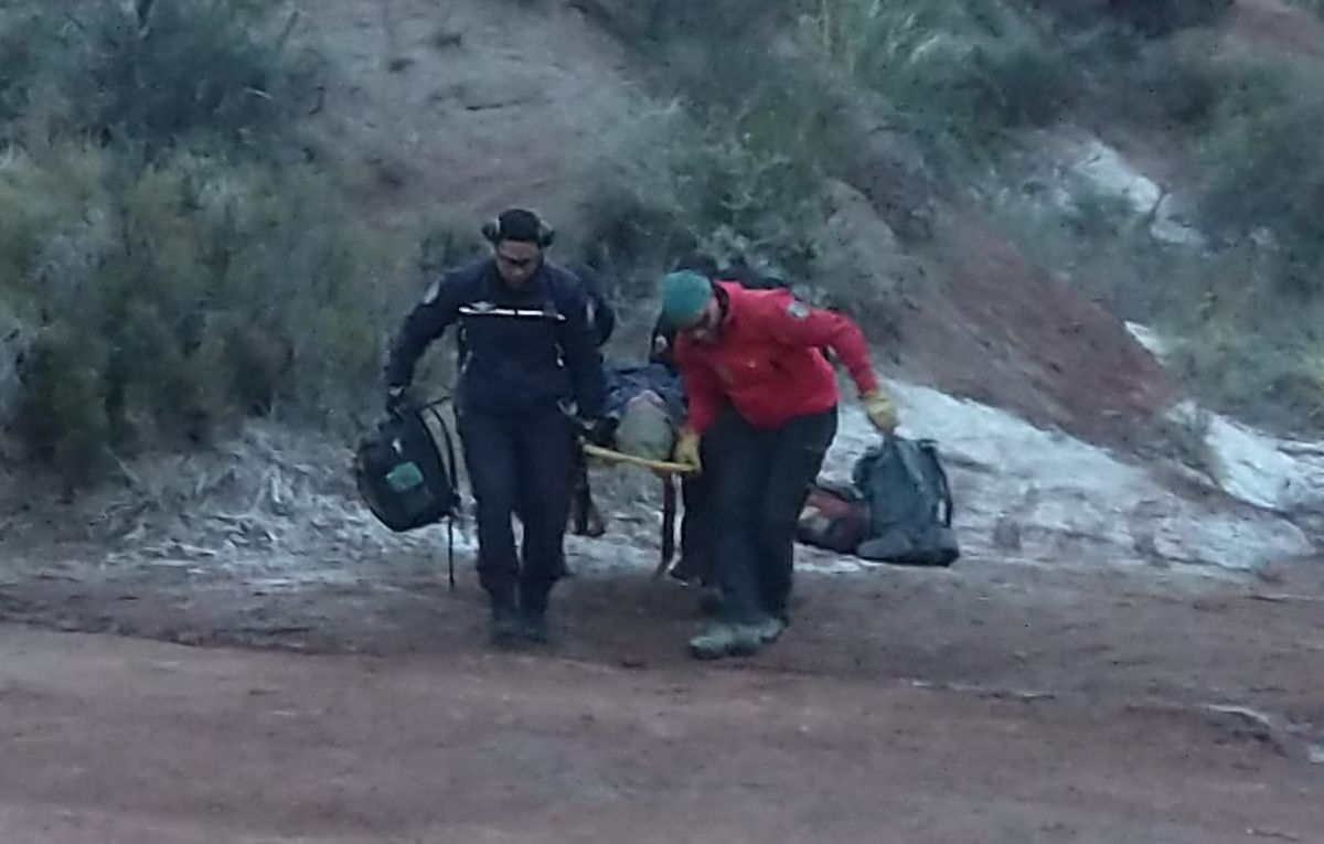 El endurista circulaba en la zona del Dique Frías y sufrió un accidente.