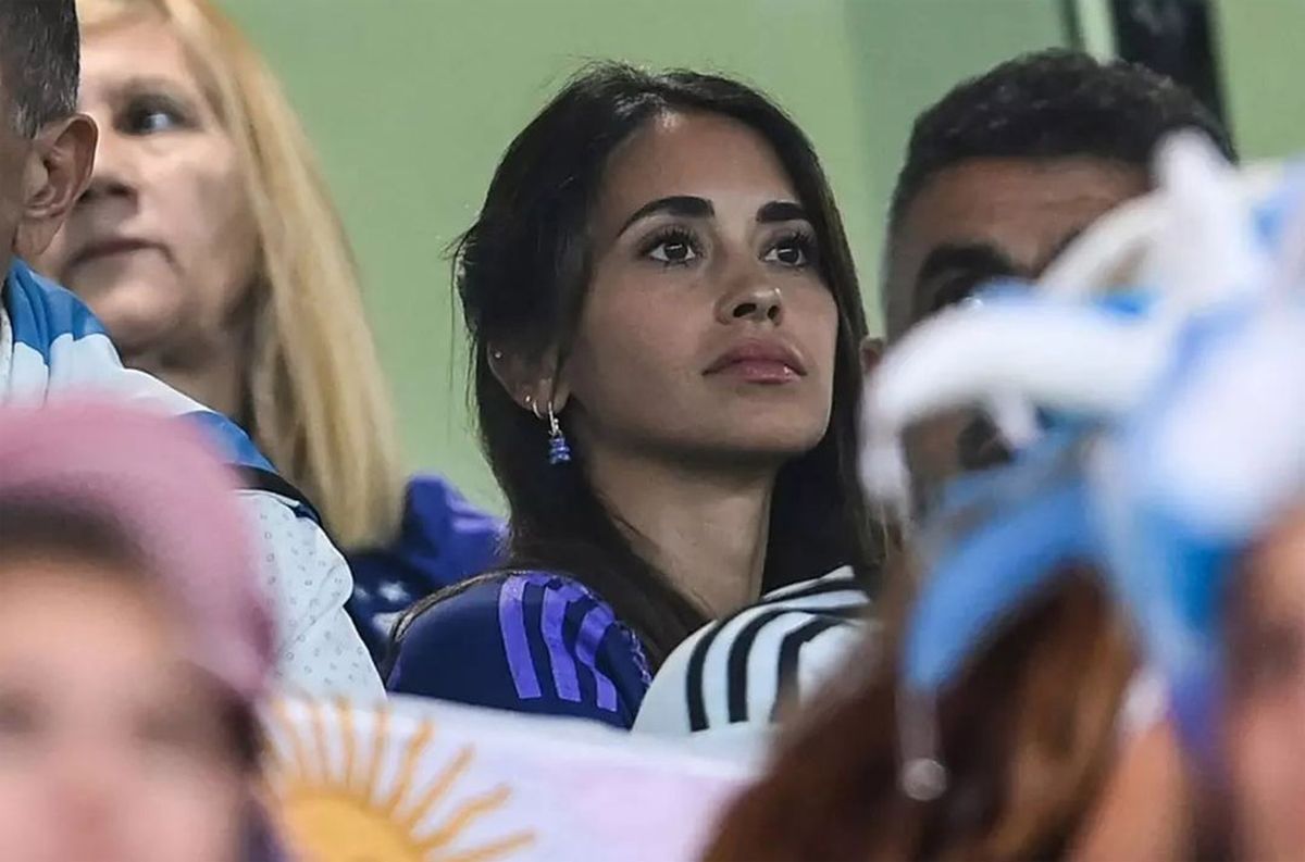 Antonela Roccuzzo, la hincha número 1 de la Selección argentina en el Mundial Qatar 2022.