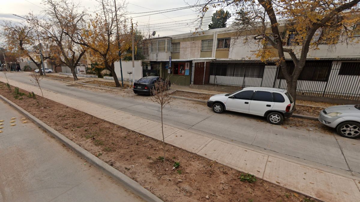 El lugar donde ocurrió el crimen en Godoy Cruz. El lugar donde ocurrió el crimen en Godoy Cruz.