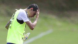 Di María se entrenó con los suplentes