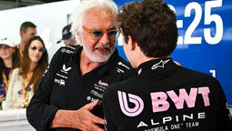 Flavio Briatore y Franco Colapinto.