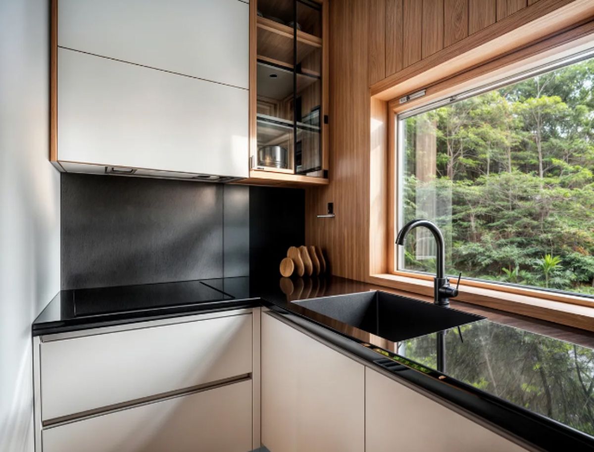 Así es la cocina de la Tiny House que venden en Mercado Libre. Así es la cocina de la Tiny House que venden en Mercado Libre. 