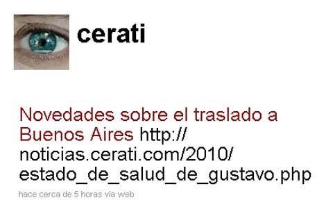 La web de Cerati pidió a los medios que no obstaculicen el traslado del músico a Buenos Aires