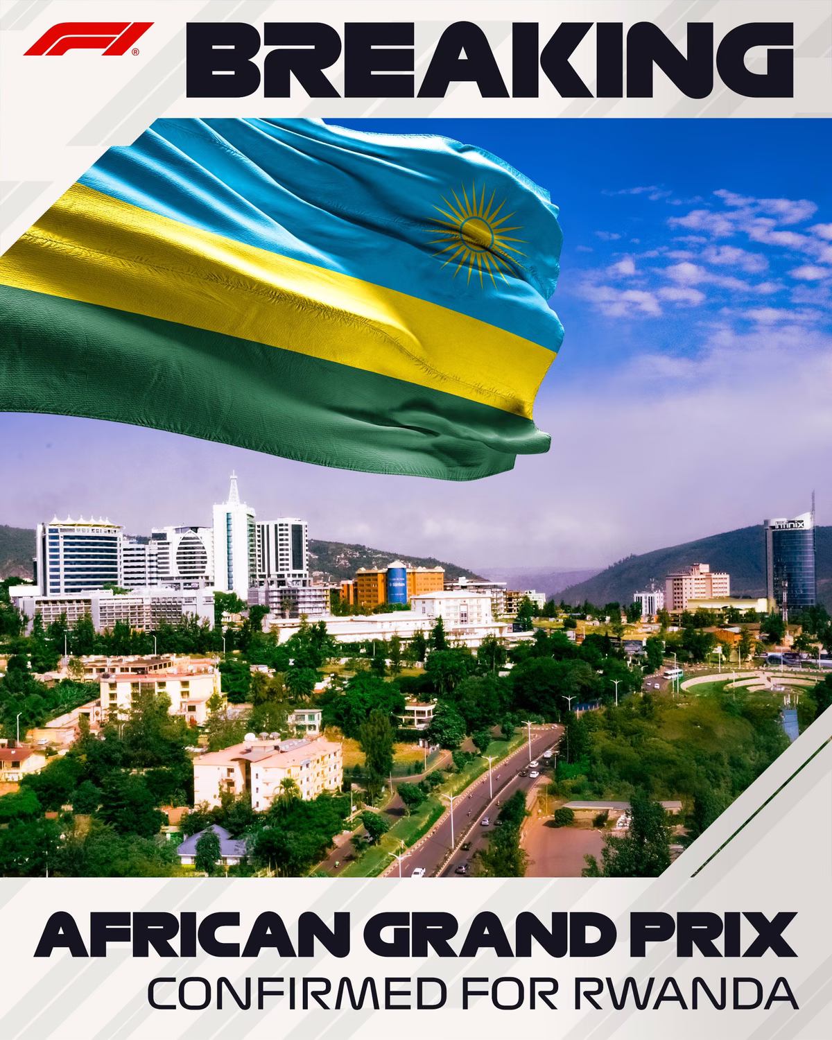 La F&oacute;rmula 1 confirma su regreso a &Aacute;frica con el Gran Premio de Ruanda.