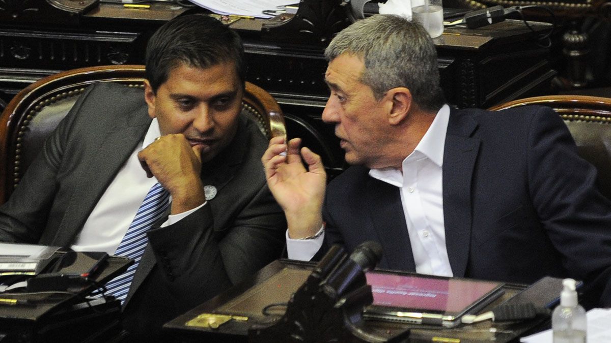 Dos mendocinos del PJ: Eber Pérez Plaza y Adolfo Bermejo.