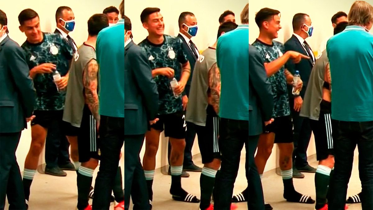 Dybala explotó al ver a Messi con un chaleco de fotógrafo