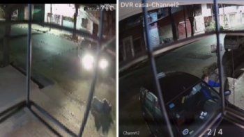 Los tremendos videos del robo de un auto en la Cuarta Sección donde la víctima terminó atropellada