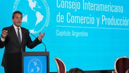 Sergio Massa habló ante el Consejo Interamericano de Comercio y Producción de cara al balotaje del domingo.