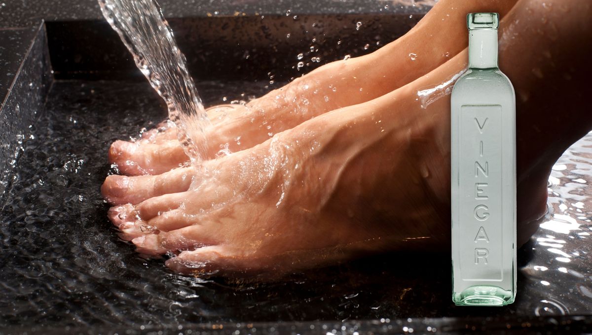 Seca bien tus pies luego de cada lavado con vinagre y utiliza talco en el calzado para evitar la transpiración Seca bien tus pies luego de cada lavado con vinagre y utiliza talco en el calzado para evitar la transpiración