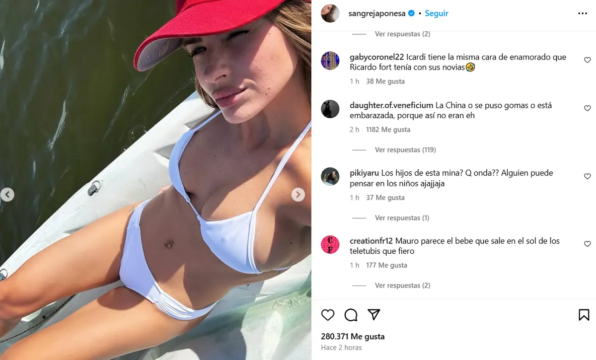 La China Suárez posó en microbikini y un detalle de su figura explotó las sospechas de embarazo. La China Suárez posó en microbikini y un detalle de su figura explotó las sospechas de embarazo.