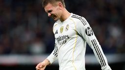 Franco Mastantuono sufrió una lesión tras disputar los 90 minutos del partido. Franco Mastantuono sufrió una lesión tras disputar los 90 minutos del partido.