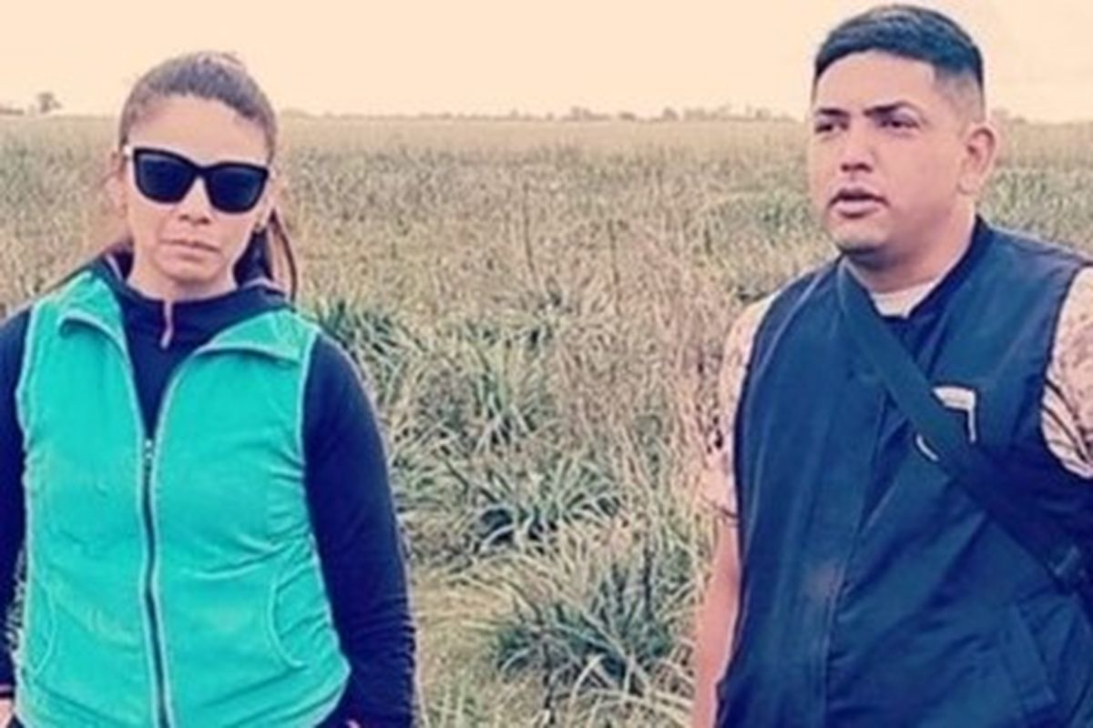 María Luisa Lezcano en los allanamientos en Corrientes por la causa Loan Peña. María Luisa Lezcano en los allanamientos en Corrientes por la causa Loan Peña.