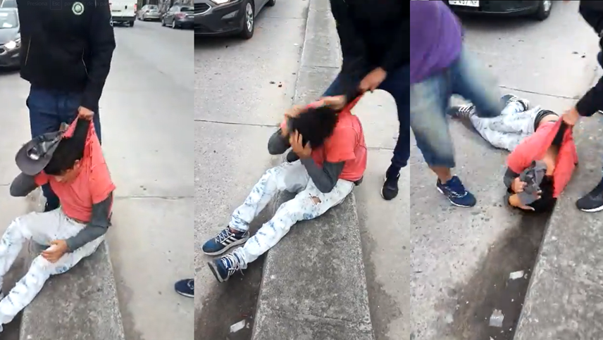 Video: un delincuente entró a robar a un local, pero lo agarraron y lincharon