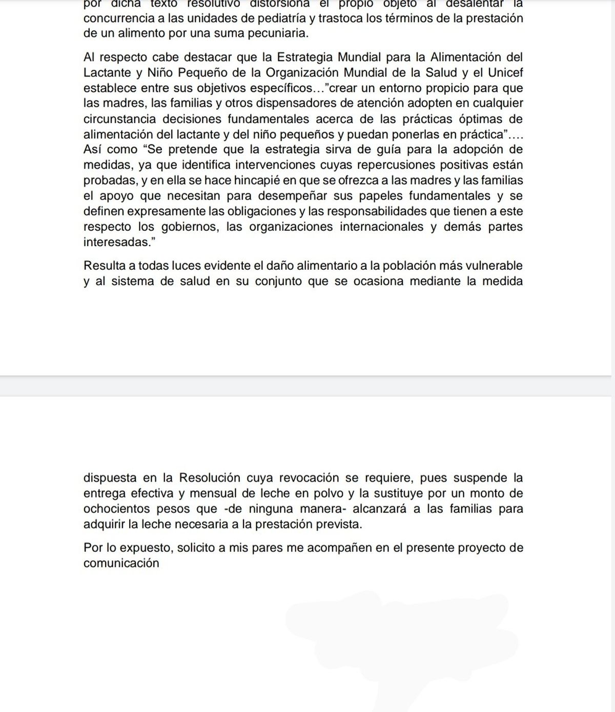 La segunda parte de los fundamentos presentados por Juri y Cornejo.