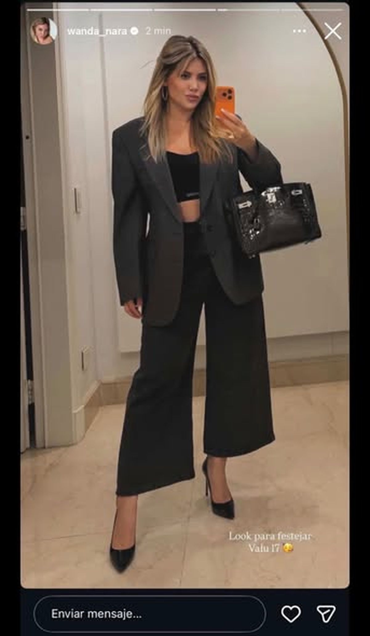 A Wanda Nara se le fue la mano con el photoshop.