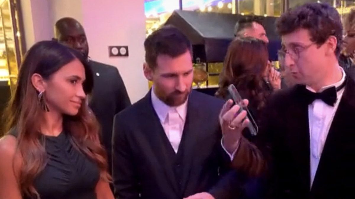 Lionel Messi y Antonela Roccuzzo compartieron un momento gracioso con el mago Julius Dein.