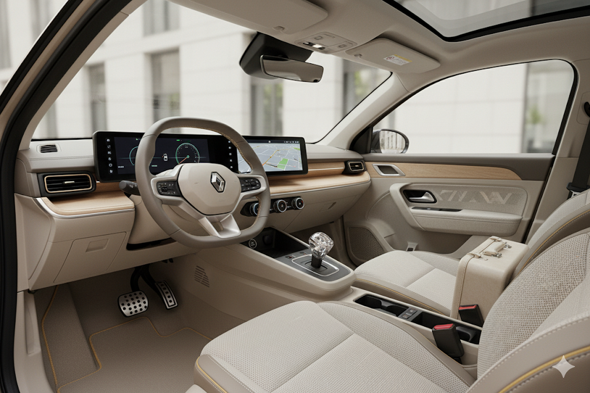 Así imaginó la inteligencia artificial el espacioso interior de la Renoleta modelo 2025. Así imaginó la inteligencia artificial el espacioso interior de la Renoleta modelo 2025.