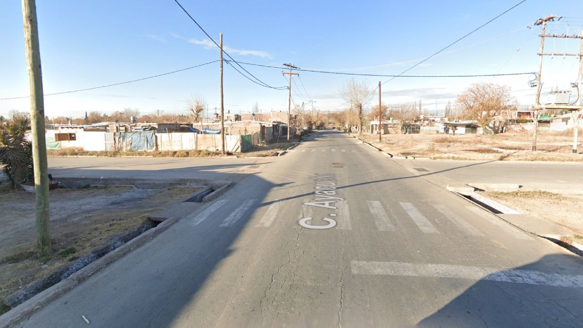 En el barrio Yapeyú de Las Heras se produjo el accidente fatal.