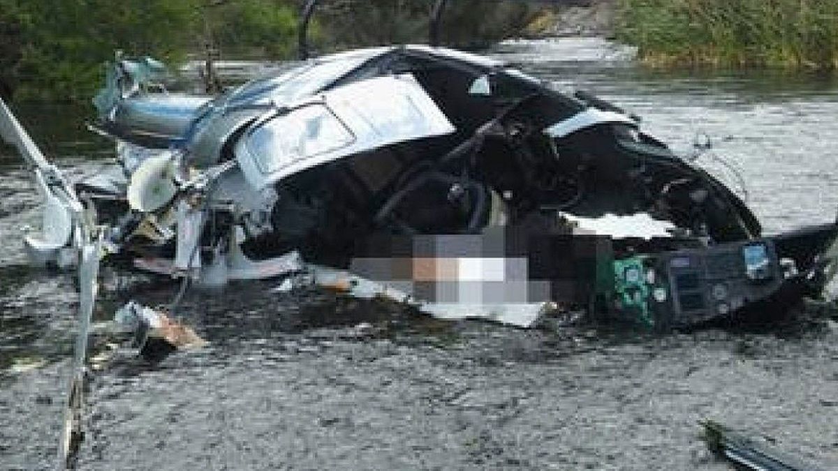 El helicóptero cayó al río Juramento. Allí murió en banquero Jorge Brito.