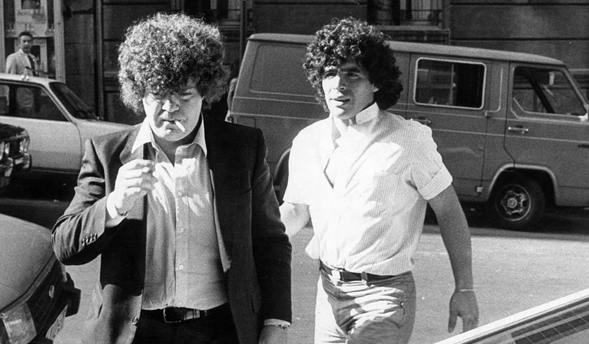 Jorge Cyterszpiller y Diego Maradona, juntos