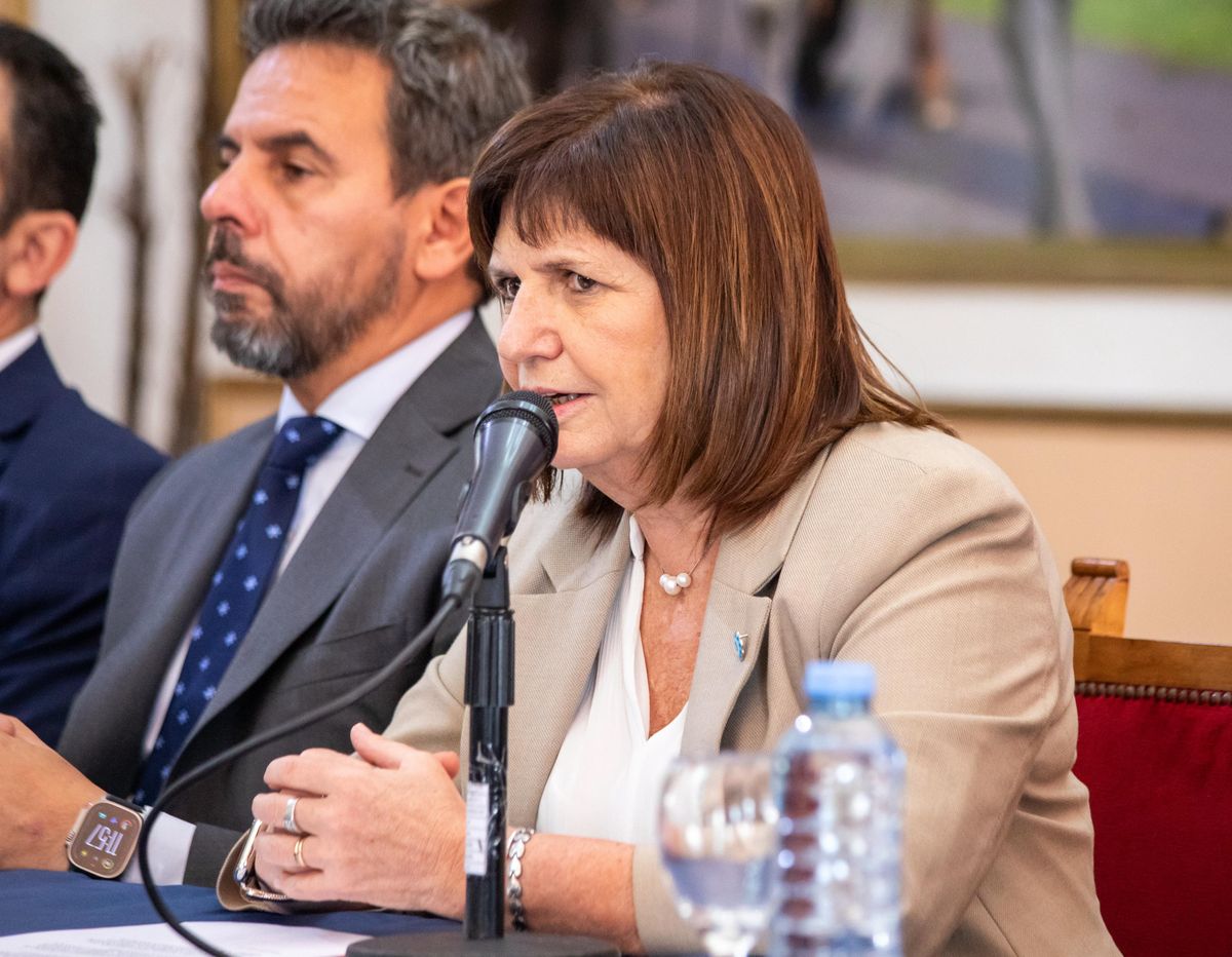 Oatricia Bullrich, ministra de Seguridad de la Nación. Oatricia Bullrich, ministra de Seguridad de la Nación.