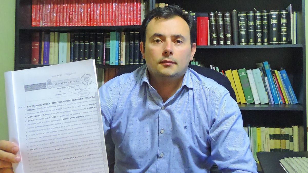 Carlos Moyano, el abogado que defiende al exintendente de Santa Rosa.