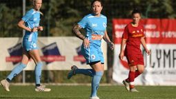 Gimena Blanco está en acción en el Napoli de Italia.