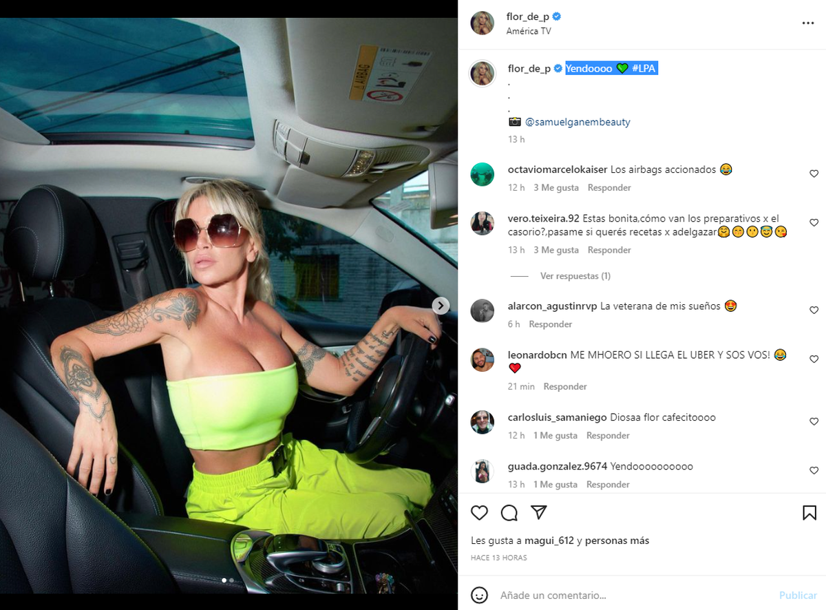 El posteo de Flore Peña en Instagram.