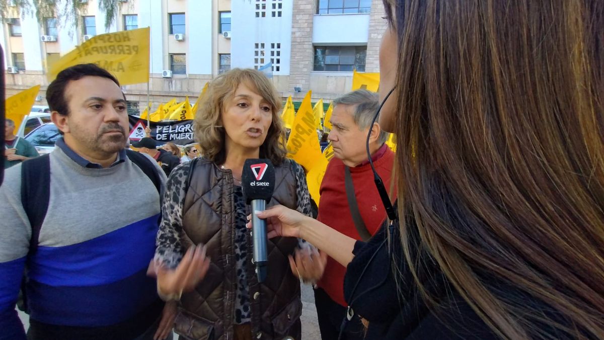 Claudia Iturbe, secretaria general de AMPROS, explicó porqué rechazaron la oferta de aumento del Gobierno.&nbsp;