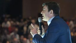 Omar de Marchi cuando se lanzó como precandidato, en diciembre de 2022.