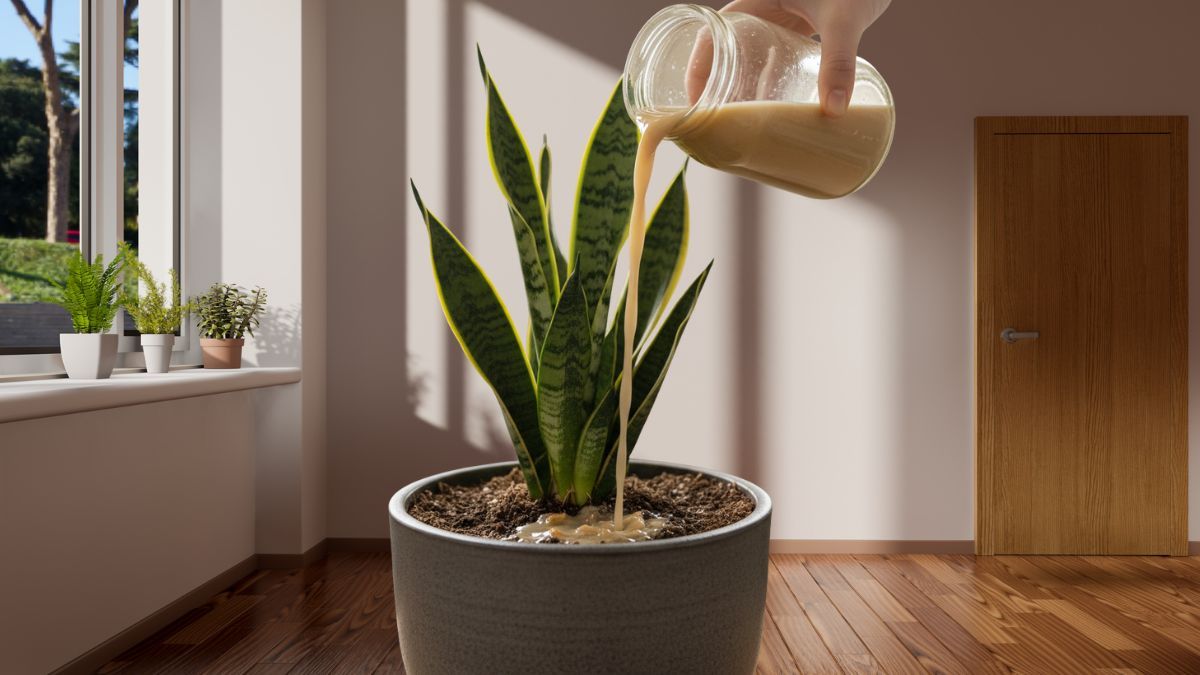 La lengua de suegra o sansevieria tendrá flores gracias a este abono casero líquido.
