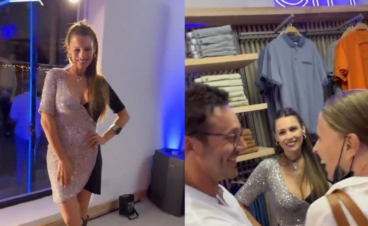 El cariñoso encuentro de Benjamín Vicuña y Pampita.