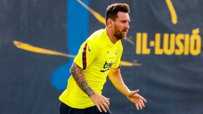 Messi volvió a entrenarse en Barcelona con la Champions League como gran objetivo