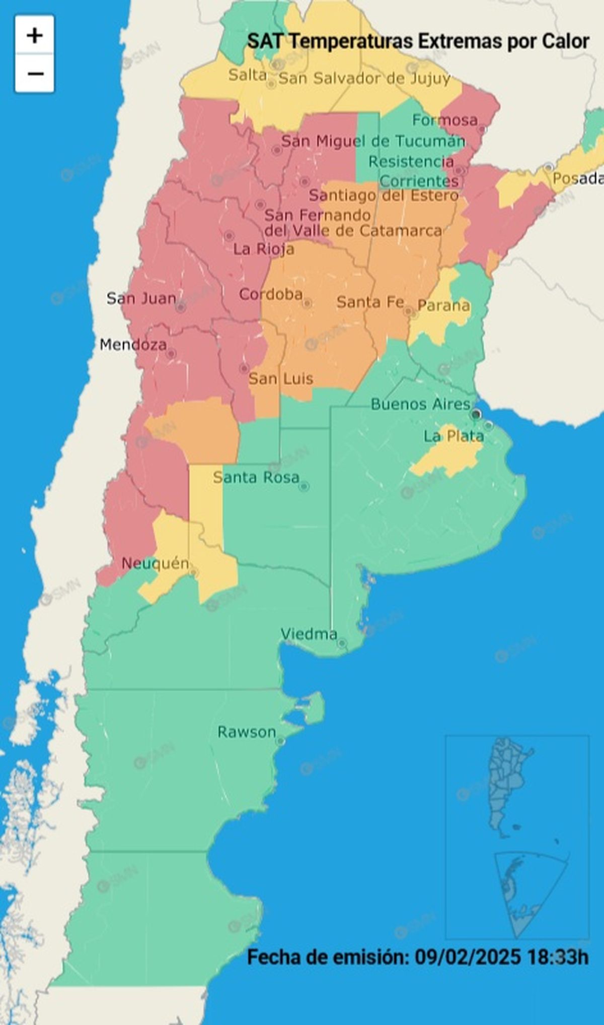 El alerta roja se encuentra en muchas provincias. El alerta roja se encuentra en muchas provincias.