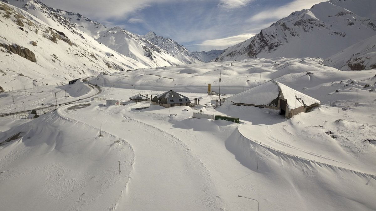 Las nevadas en el Paso Cristo Redentor. Las nevadas en el Paso Cristo Redentor.