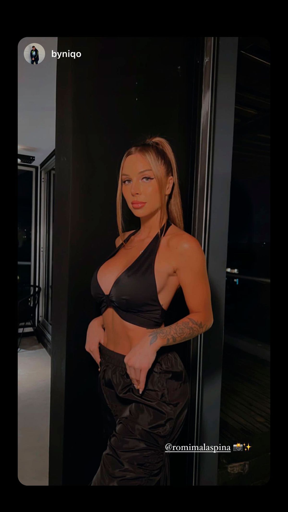 El outfit de Romina Malaspina para su noche de DJ.