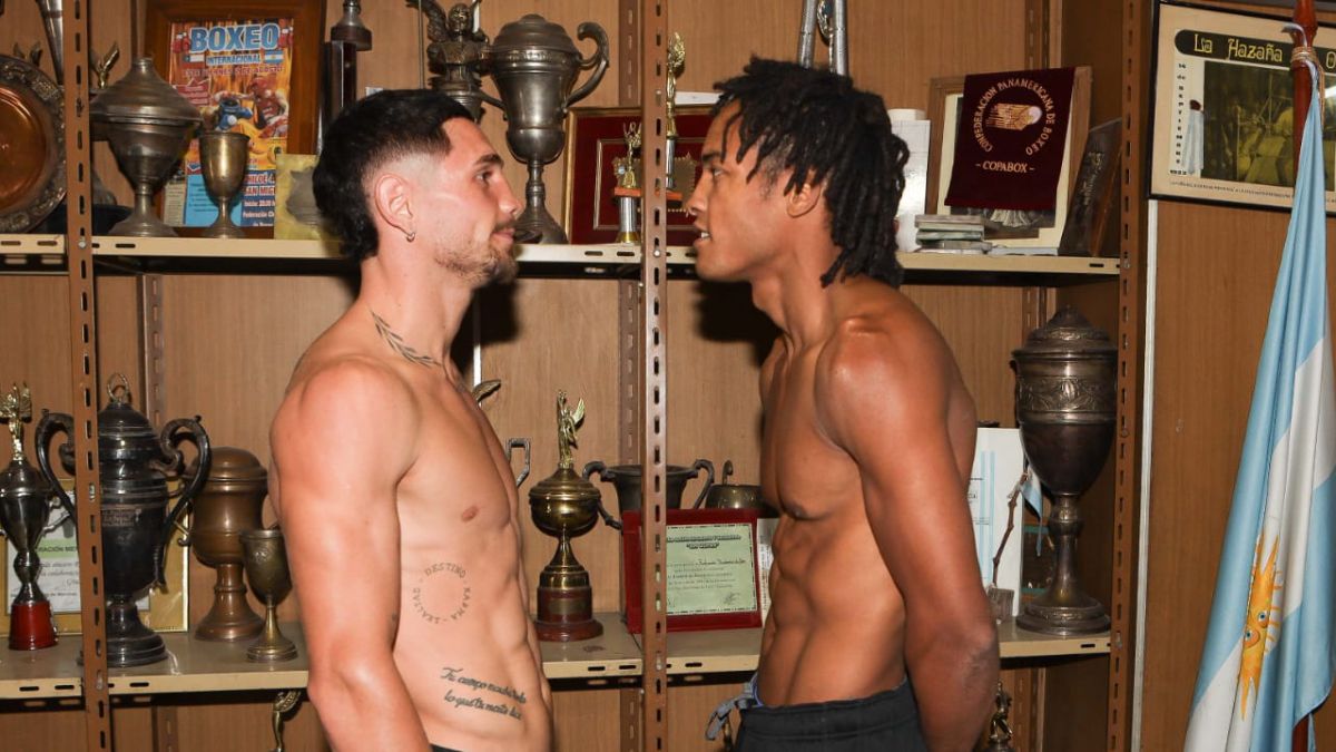 Cara a cara. Coki Soto y Alexis Bonilla combaten este s&aacute;bado en peso ligero.
