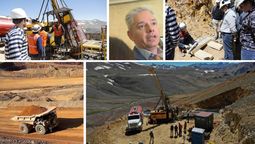 Exploración de Cerro Amarillo en febrero de 2024, y el CEO de Impulsa SA, Emilio Guiñazú Fader.