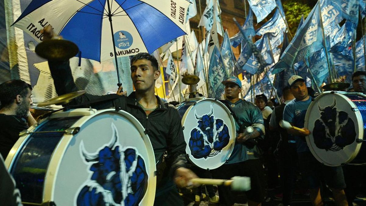 Los festejos de Unión por la Patria.