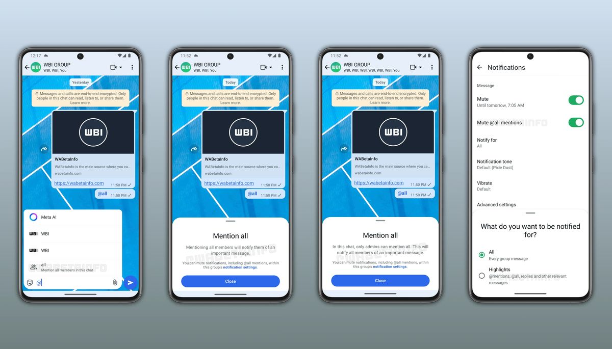 Esta función está en prueba beta. Foto: WABI Esta función está en prueba beta. Foto: WABI
