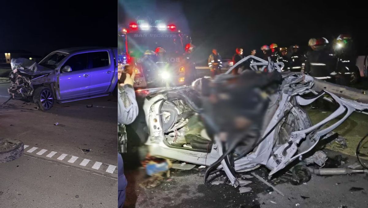 En el auto iban 3 adultos y dos niños; todos fallecieron tras el impacto. En el auto iban 3 adultos y dos niños; todos fallecieron tras el impacto. 